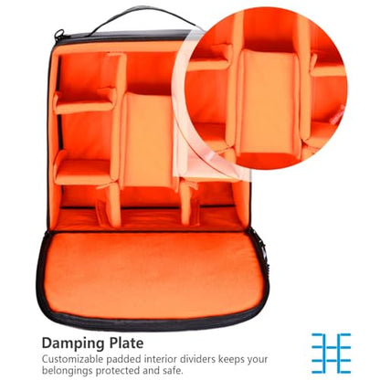 Neewer® Flexible Partition Camera Padded Bag Insert Protection Handbag for SLR DSLR Mirrorless Cameras and Lenses,Flash Light,Radio Trigger,Battery and Charger,Cables and Other Camera Accessories - style: Nb-pt