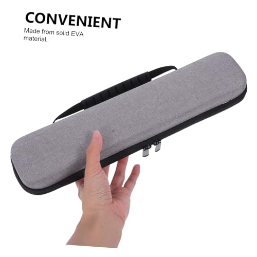 FOMIYES Straightener Travel Case Shockproof Curling Iron Holder for Home Storage Pouch for Hair Tools Grey - color: Grey