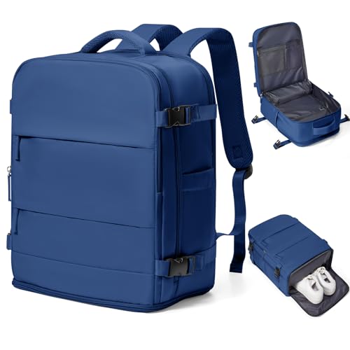 coowoz Travel Backpack Carry On for Women Man Gym Backpacks with Laptop Compartment Mochila de Viaje Teacher Personal Item Backpack Airplane Accessories Must Haves Royal Blue Small - color: Royal Blue, size: 20l