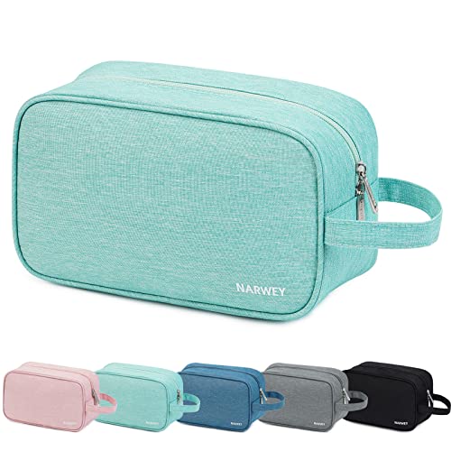Narwey Travel Toiletry Bag for Women Traveling Dopp Kit Makeup bag Organizer for Toiletries Accessories Cosmetics (Mint Green) - color: A-Mint Green