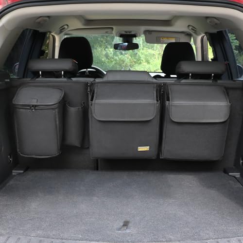 Deluxe Car Trunk Organizer, Detachable Backseat Hanging Organizer Storage Modules with Built-in Cooler for Car Small SUV, Patent Pending - color: Black, size: M) Small SUV & Hatchback