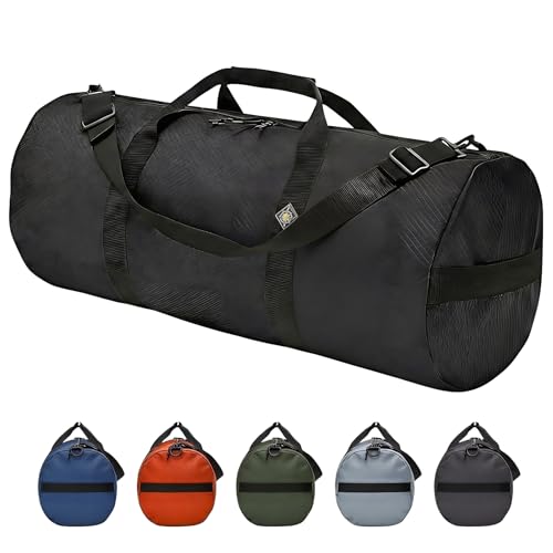 131L Expedition Duffel Bag, Heavy-Duty Gear Bag, 1050D Tuff Cloth, Diamond Ripstop, Reinforced Stitching - Black (16" x 40") - color: Black, size: 16" x 40" (131 Liters)