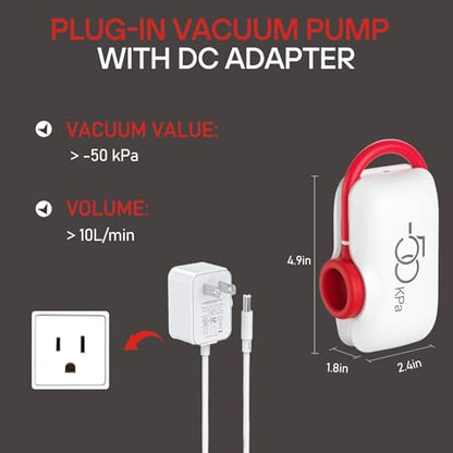 Vacbird 16 Pack Travel Vacuum Storage Bags with High Pressure Electric Pump - Vacuum Seal Compression Bags for Clothing, Luggage & Suitcase Space Saving - style: 16 combo bags + electric pump