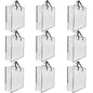 9 Pack Clear Storage Bags with Zipper and Handles, Blanket Bags For Closet Storage, Moving and Packing Supplies for College, Underbed Storage Organizer for Clothes Pillow Bedding Christmas Wreath - style: 9 Side zipper
