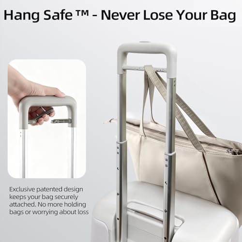 Hang Safe Checked Luggage 24 inch,PC Hard Shell Lightweight Zipperless Suitcases,360° Spinner Wheels,TSA Locks USB Charging Port,Top Travel Seat,Checked-Medium 80L White - color: White, size: 24 inch