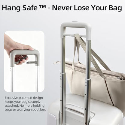 Hang Safe Checked Luggage 24 inch,PC Hard Shell Lightweight Zipperless Suitcases,360° Spinner Wheels,TSA Locks USB Charging Port,Top Travel Seat,Checked-Medium 80L White - color: White, size: 24 inch