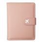 Passport Holder, Travel Wallet Cover with Pen Loop | Cute RFID Blocking Leather Case with Magnetic Closure for Travel Essentials-Pink - color: R-Pink