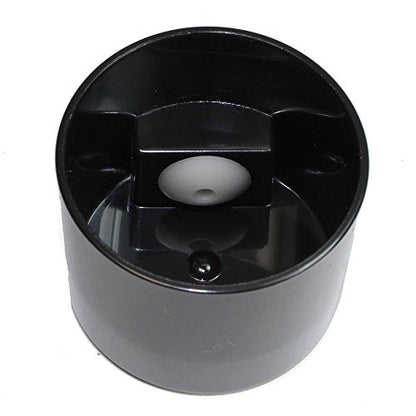 Vitavac - 5g to 20 grams Vacuum Sealed Container - Black Cap & Clear Body - color: Black Clear