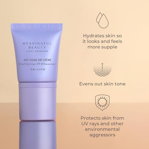 Meaningful Beauty Anti-Aging Skincare Trio Travel Size 3-Piece Starter Kit Gift Set for Women, Advanced Formula with Youth Activating Melon Serum, Day Creme, Eye Cream & Antioxidants