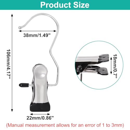 22PCS Boot Hanger Clips, Laundry Clothes Hanging Hooks for Closet Organizers and Storage, Legging Yoga Pants Clamps for Boot Pants Jeans Hats Towel Doll