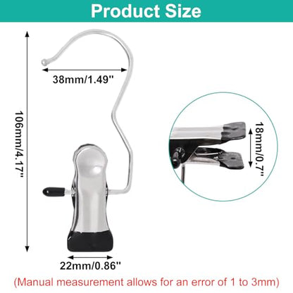 22PCS Boot Hanger Clips, Laundry Clothes Hanging Hooks for Closet Organizers and Storage, Legging Yoga Pants Clamps for Boot Pants Jeans Hats Towel Doll