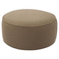 Inflatable Outdoor Ottoman,20"x9" Portable Patio Pouf,Water Resistant,Fade-Resistant,Round Blow Up Footrest Stools for Home Garden Camping Travel(Natural Brown) - color: Natural Brown