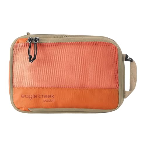 Eagle Creek Pack-It Specter Compression Packing Cubes - Durable, Ultra-Lightweight and Water-Resistant Ripstop Fabric Suitcase Organizer Bags for Clothing and Gear - color: Mandarin, size: Compression Set – one Small and one Medium