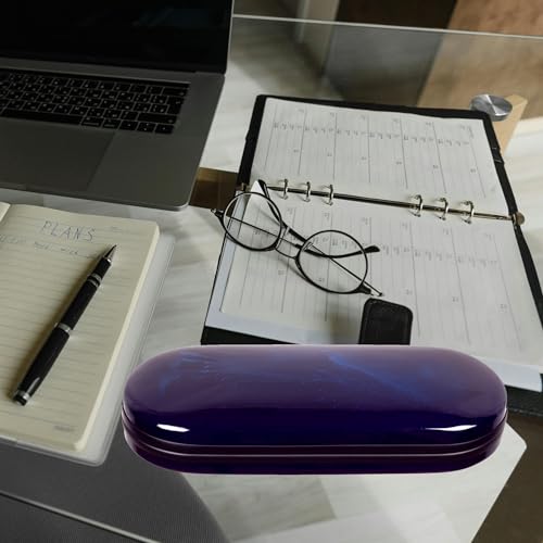 FEIQIAO Hard Shell Glasses Case, Men's And Women's Portable Travel Eyeglass Case - color: A-blue