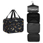 MNSRUU Hanging Toiletry Bags for Women Travel, Gothic Skull Bat Toiletry Organizer Portable Travel Clear Wash Makeup Cosmetic Bag - color: Skull I 4177
