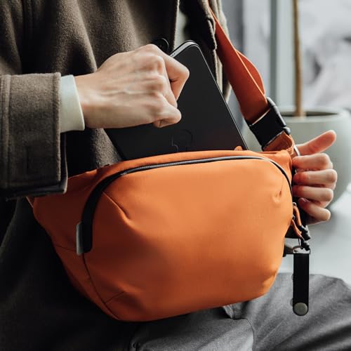 orbitkey Urban Sling – Compact Crossbody Bag with Adjustable Strap & Quick Access Pockets – Lightweight Everyday Carry Sling for Travel, Work, Gym & Outdoor Adventures (Terracotta) - color: Terracotta, size: Urban Sling