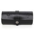 Personalized Custom Name Watch Case Roll Organizer, Luxury Genuine Leather Travel 3-Watches Case For Watch/Bracelet (07 Black) - color: 07 Black