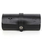 Personalized Custom Name Watch Case Roll Organizer, Luxury Genuine Leather Travel 3-Watches Case For Watch/Bracelet (07 Black) - color: 07 Black