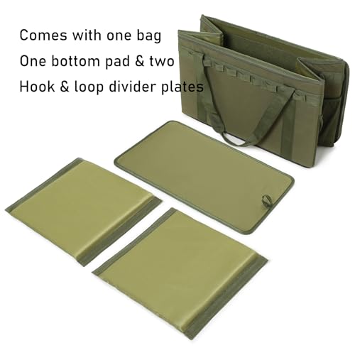 Tactical Camping Storage Bag - 46L Utility Tote Bag Trunk Organizer (Army Green) - color: Army Green