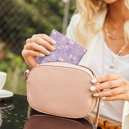 2Pcs PU Leather Small Squeeze Coin Purse Pouch Mini coin Bag Unique And Cute Wallet Cosmetic Bags Change Bag For Women Girls Men White And Purple Floral - color: White And Purple Floral