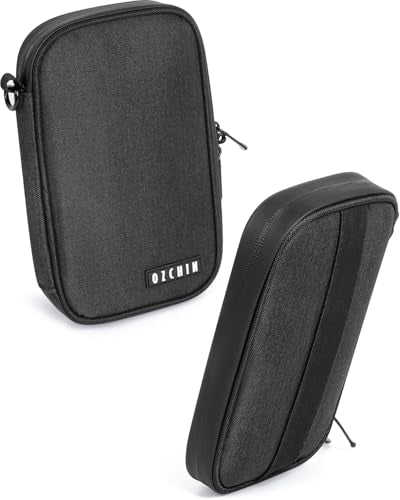 OZCHIN Smell Proof Bag Pocket Bag Activated Carbon Fiber 8'' x 5'' Portable Carry Pouch for Travel - color: Black
