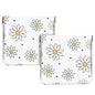 2Pcs PU Leather Small Squeeze Coin Purse Pouch Mini coin Bag Unique And Cute Wallet Cosmetic Bags Change Bag For Women Girls Men （Black Flower - color: Black Flower