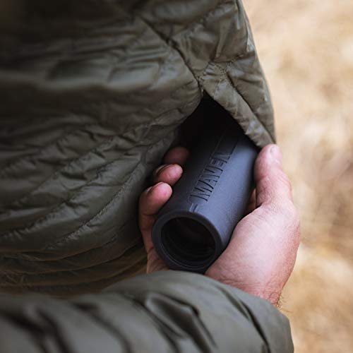 Maven CM.1 8x32mm Monocular | Compact, Waterproof, 8X Magnification, Fully Multi-Coated Optics, Grey/Orange Design, Lightweight & Portable for Hiking, Birdwatching & Outdoor Use