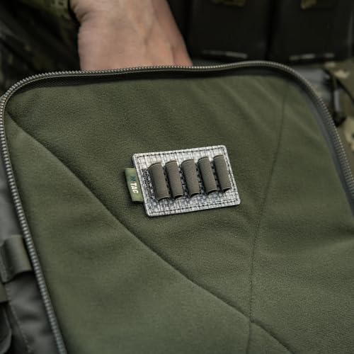 M-Tac Modular Ampoule Organizer Insert | Tactical Insert with Elastic Loops & Loop Velcro Backing | Fits Medical Kits & Backpacks, 5 Slot - color: Ranger Green, size: 2 ml