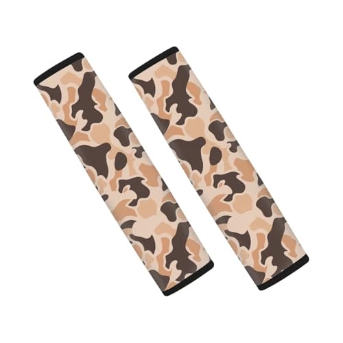 Duck Camo Car Seat Belt Cover Safety Belt Cover Anti-Slip Shoulder Strap Protects 2 PCS Comfortable Driving Universal Auto Seat Straps Fit for Vehicle, Truck, SUV - color: Duck Camo
