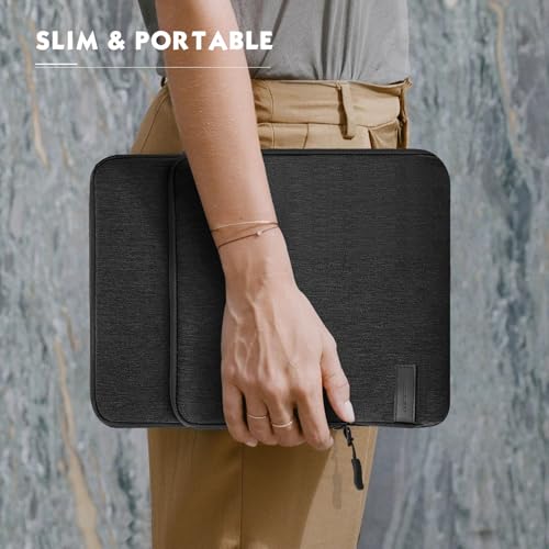 MoKo 8-9 Inch Tablet Sleeve Bag Carrying Case with Storage Pockets Fits New iPad mini (A17 Pro) 8.3" 2024, iPad mini 6/5/4/3/2/1th 8.3"/7.9" 2021-2012, Galaxy Tab A7 Lite 8.7" 2021, Black & Gray - color: Black & Gray, size: 8-9 inch