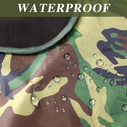Preboun 4 Pack Large Waterproof Stadium Blankets Thick Warm Fleece Picnic Camping Blankets for Cold Weather Football Games Concerts Beach Outdoor Activities Homeless Donations(Camouflage) - color: Camouflage