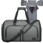 BALEINE Travel Garment Bag, Travel Suit Bag for Men, Water Resistant Carry on Garment Bag for Hanging Clothes, Garment Duffel Bag for Travel Business (Dark Gray-Convertible) - color: Dark Gray-Convertible