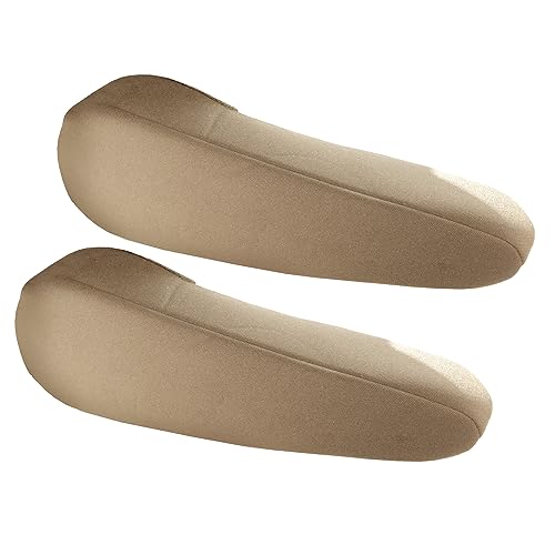 FH Group Flat Cloth Fabric Beige Armrest Cover Semi-Universal Fit, One Pair Beige - color: Beige, style: Armrest Cover