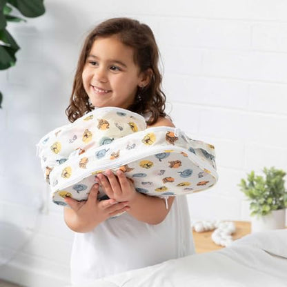 Bumkins Disney Packing Cubes and TSA Approved Pouches for Travel Bag, Organize Luggage with Compression Bags, Essential Traveling Accessories to Pack Clothes, Toiletries, Carryon, 5-pc Winnie the Pooh - color: B4 Winnie the Pooh-set
