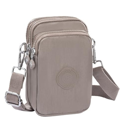 Small Crossbody Bags for Women Cell Phone Cross body Purses with Adjustable Strap & Headphone Jack, Shoulder Bag - color: Grey