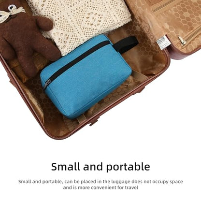 Icramsy Travel Toiletry bag Toiletry bag for women men Hanging Cosmetic bag Travel accessories for Women Men (Lake blue) - color: Lake blue