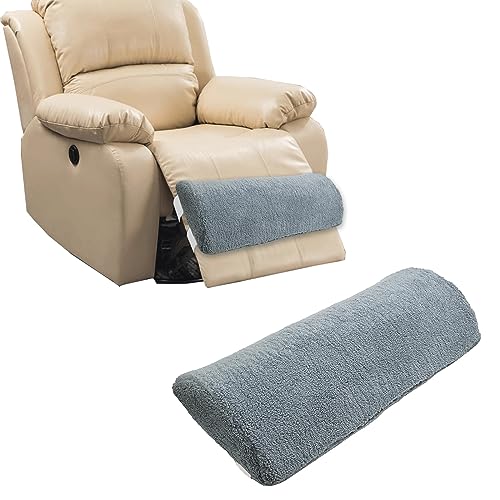 Recliner Leg Rest Cushion Sofa Footrest Pillow (23 x 10 x 2 in) Multi Purpose Half Moon Foot Pillow Under Knee Pillow for Leg, Neck, Waist, Ankle Support (1Pcs, Blue) - color: Blue, size: 1Pcs