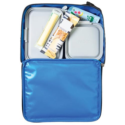 PackIt Freezable Classic Lunch Box, Checked Out, Built with EcoFreeze Technology, Collapsible, Reusable, Zip Closure With Zip Front Pocket and Buckle Handle, Perfect for School Lunches - color: Checked Out