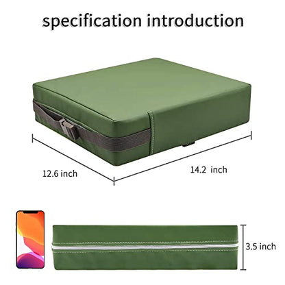 Toddler Booster Seat for Dining Table, PU Washable Double Safe Straps Non-Slip Bottom Booster Seat Dining Toddler, Portable Travel Increasing Cushion (Light Green) - color: Light Green