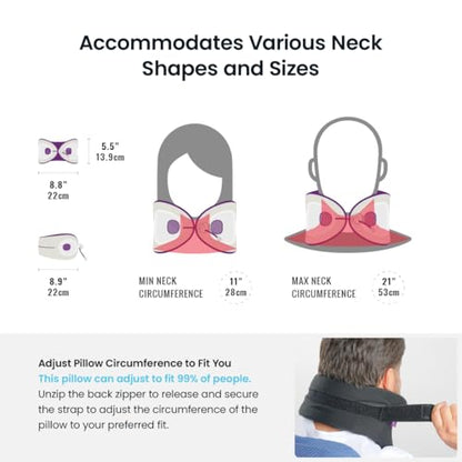 Cabeau Evolution X Travel Essential Neck Pillow - Award Winning Innovative Travel Pillow - The Only Customizable Neck Pillow that Works - Diamond - color: Diamond
