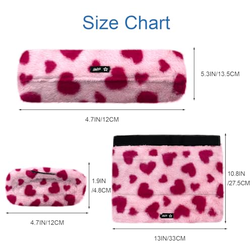 SPRING SEAON Wheelchair Armrest Covers 2 Pack Soft Memory Foam Wheelchair armrest Pads Wicking Washable for Office Transport Chair (Pink Heart) - color: Pink Heart