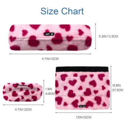 SPRING SEAON Wheelchair Armrest Covers 2 Pack Soft Memory Foam Wheelchair armrest Pads Wicking Washable for Office Transport Chair (Pink Heart) - color: Pink Heart