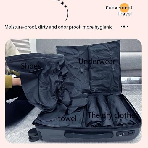Compression Bags - Compression Travel Bags for Luggage - Large Capacity Roll-Up Space Saver Organizers Storage for Home Backpack Clothing Suitcase Kitchen
