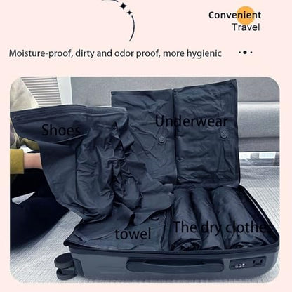 Compression Bags - Compression Travel Bags for Luggage - Large Capacity Roll-Up Space Saver Organizers Storage for Home Backpack Clothing Suitcase Kitchen