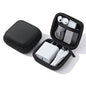 Charger Case,Mini Cable Organizer Cases,Pouch Case Bag,Small Charger Organizer,Waterproof Travel Storage Carrying Bag for USB Drives,Power Adapter,Earphones,Cords etc,Square,Black