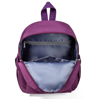 AOTIAN Mini Lightweight 11.8 Inch Backpack Durable Travel Hiking Women and Girls Small Daypack, 7 Liters Purple - color: Purple