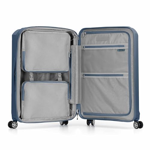 Traveler's Choice Pagosa Hardshell Expandable Luggage with Spinner Wheels, Slate Blue, 3-Piece Set (22/27/30) - color: Slate Blue, size: 3-Piece Set (22/27/30)