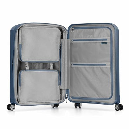 Traveler's Choice Pagosa Hardshell Expandable Luggage with Spinner Wheels, Slate Blue, 3-Piece Set (22/27/30) - color: Slate Blue, size: 3-Piece Set (22/27/30)