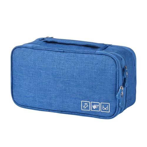 Dirty Clean Lingerie Travel Bag, Packing Organizer Bra Underwear Storage Bag Travel Lingerie Pouch (Blue,One Size) - color: Blue