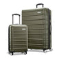 Samsonite Omni 2 Hardside 2 Piece Set - Includes Global Carry-On & Large Checked Suitcases - 360° Dual Spinner Wheels - Integrated TSA Lock & Expansion - Amazon Exclusive - Vita Olive - color: Vita Olive, size: 2-Piece Set (Carry-on/Large)